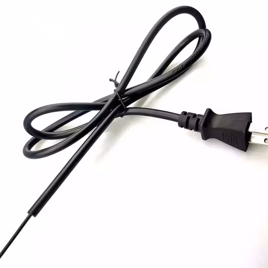PSE Approval 2 Pin Japan Plug 110V AC Power Cord for Hair Straightener